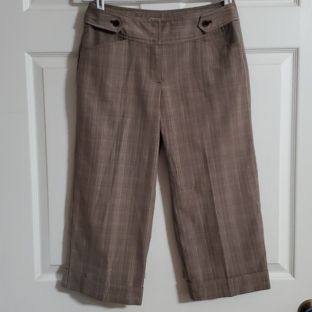 Nine & Co. by Nine West Women's Plaid Dress Capris Size 4